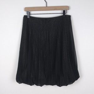 💥 EUC Marc Cain Leopard Print Sheer Pleated Skirt